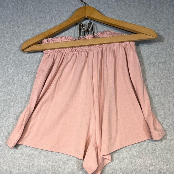 2 ASOS Shorts Womens 6 Black Pink Lounge Pant - Picture 3 of 3